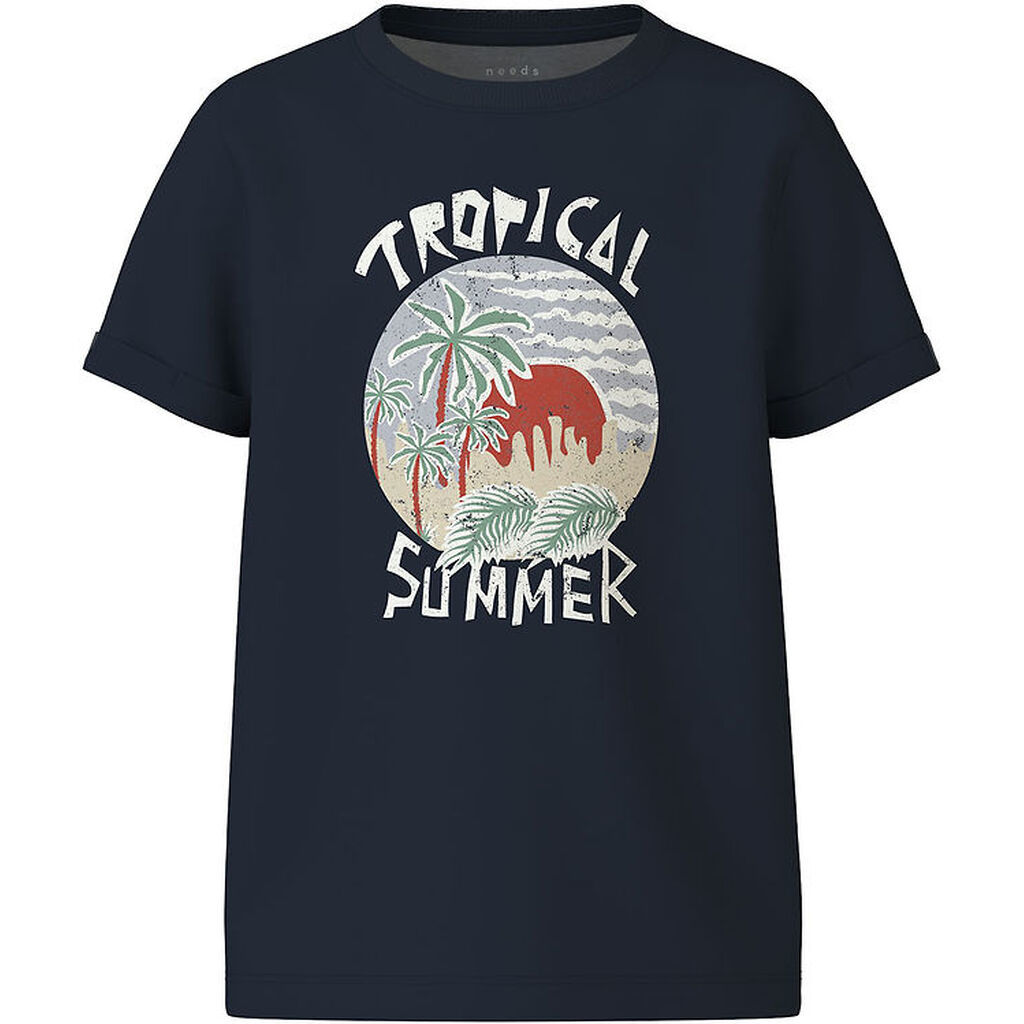 Name It T-shirt - NkmVux - Navy Blazer/Tropical Summer