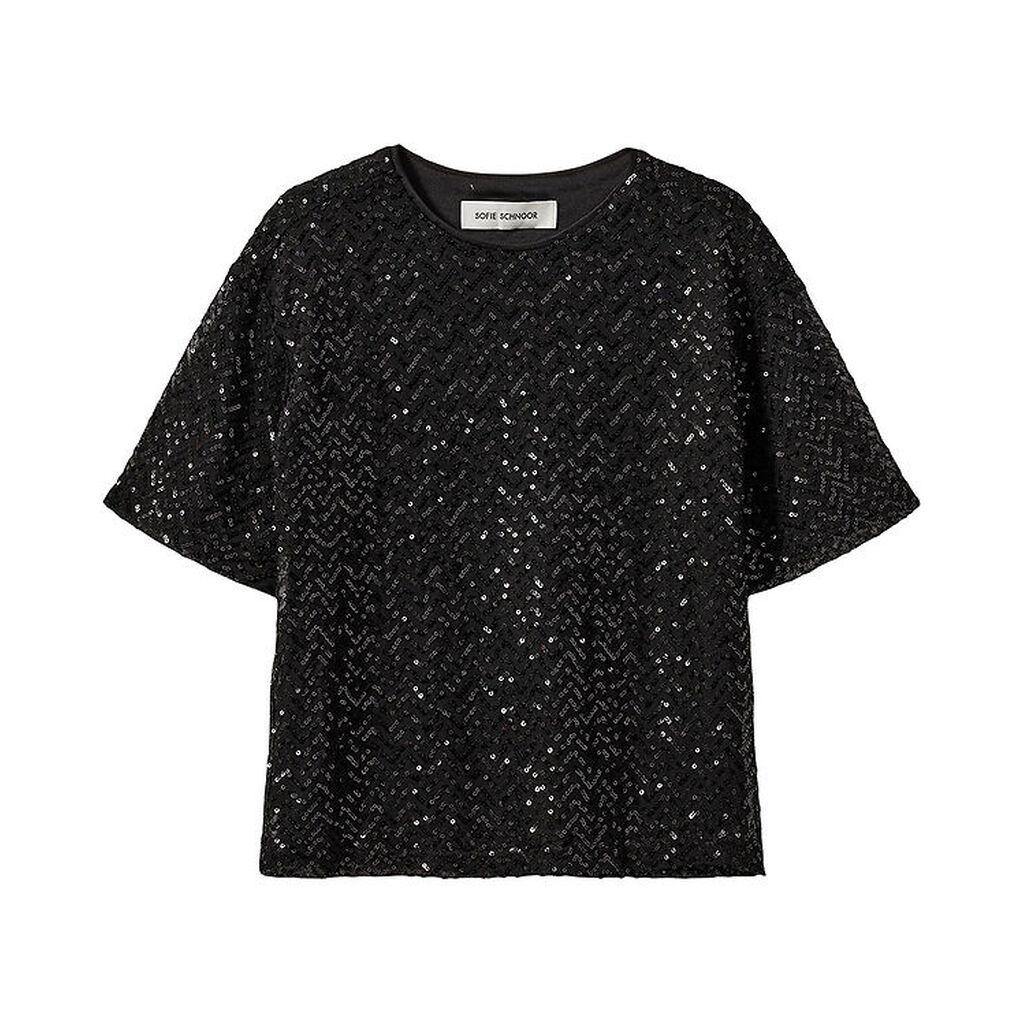 Sofie Schnoor T-shirt - Sort/Palietter