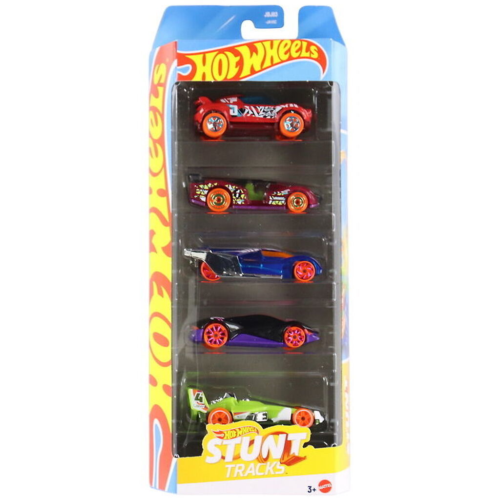 Hot Wheels Biler - 5-pak - Stunt Tracks