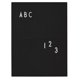 Design Letters Tavle - A4 - Sort