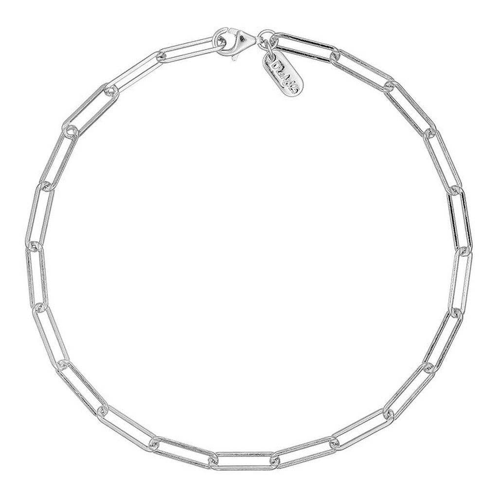 Design Letters Armbånd - Chunky Square - Large - Sølv