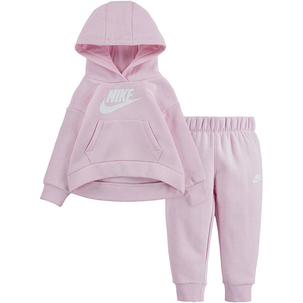 Nike Sweatsæt - Pink Foam m. Hvid