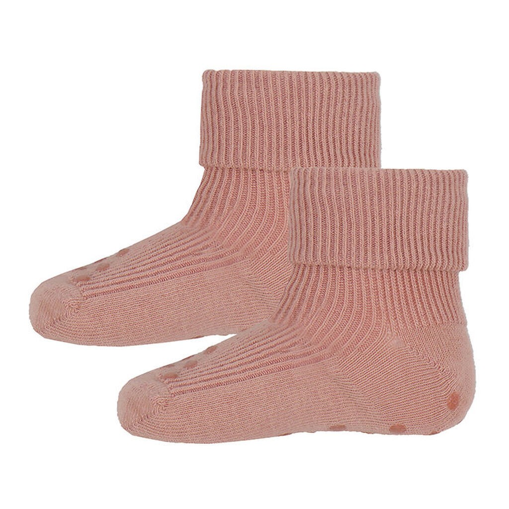 Minymo strømper - 2-pak - Antiskrid - Rose Cloud