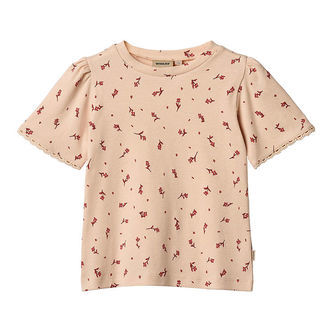 Wheat T-shirt - Rib - Iris - Rose Water Flowers