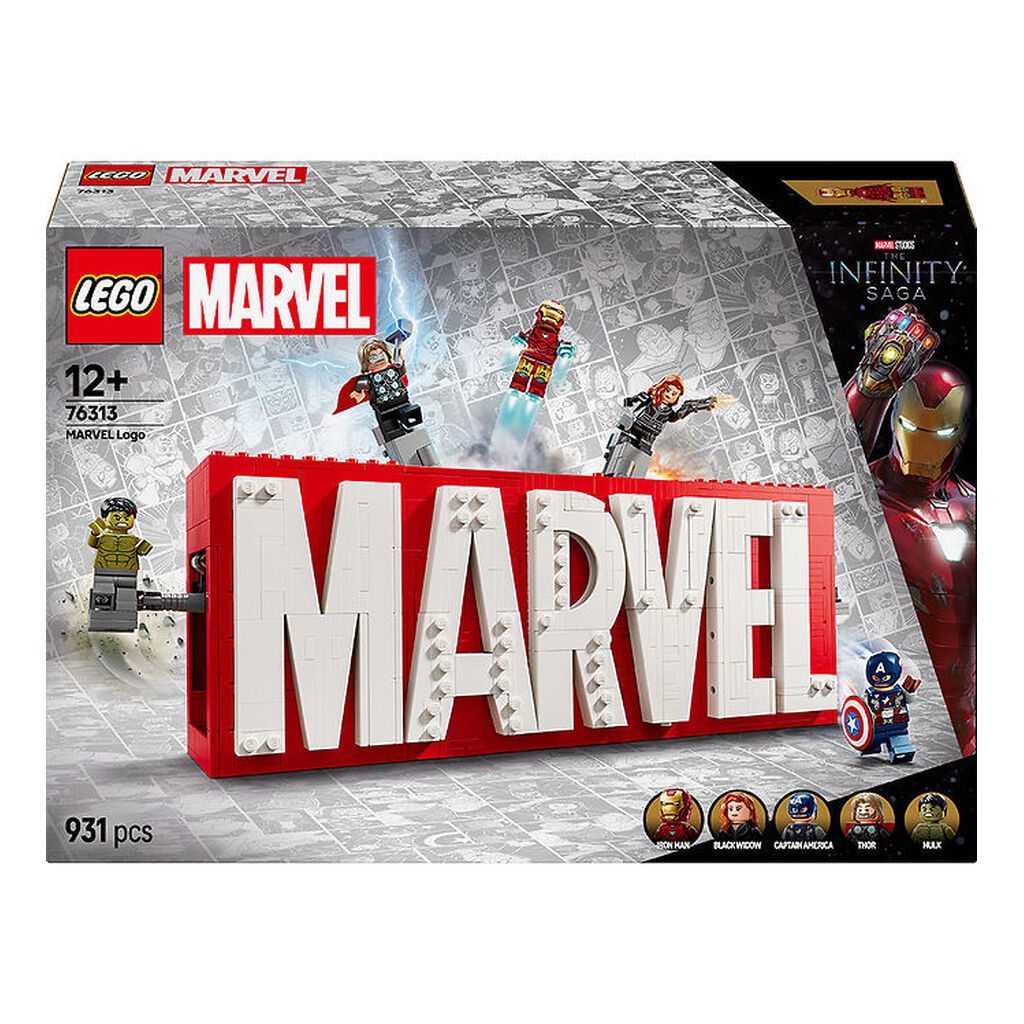 LEGOÂ® Marvel - MARVEL-logo Og Minifigurer 76313 - 931 Dele