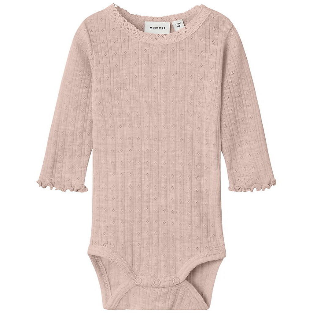Name It Body l/æ - Uld/Silke - Rib - NbfWossa - Shadow Gray