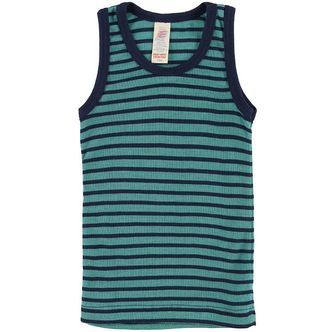 Engel Undertrøje - Uld/Silke - Turkis/Navy