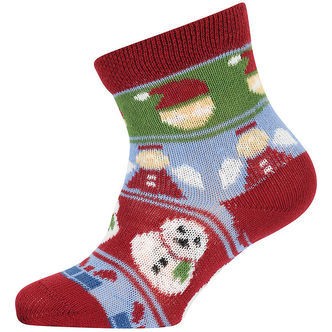 Melton Strømper - Snowman - Sundried Tomato