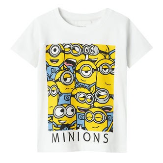 Name It T-shirt - NmmJule Minions - Bright White