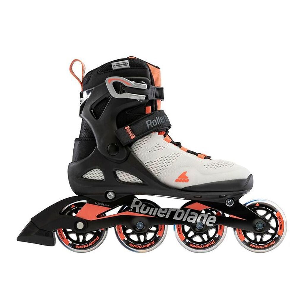 Rollerblade Rulleskøjter - Macroblade - 80 W - Gray/Coral - Inli
