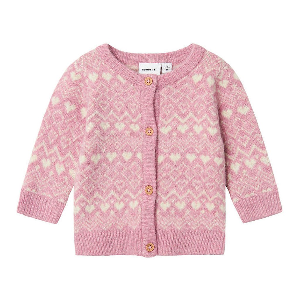 Name It Cardigan - Strik - NbfSolly - Mauve Orchid
