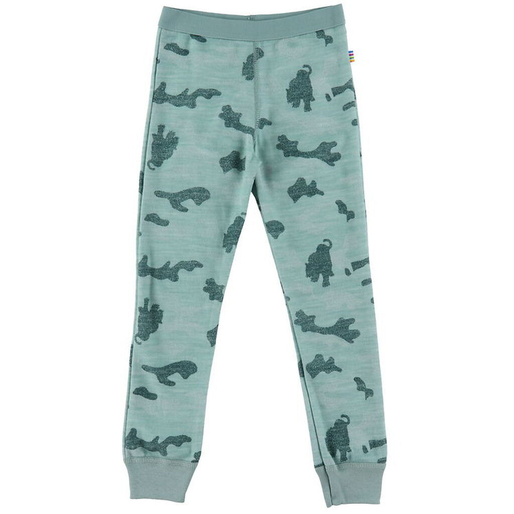 Joha Leggings - Uld/Bambus - Grøn Aop