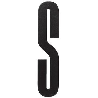 Design Letters Træbogstaver - S - Sort