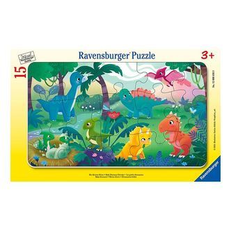 Ravensburger Puslespil - 15 Brikker - Baby Dinosaur Friends