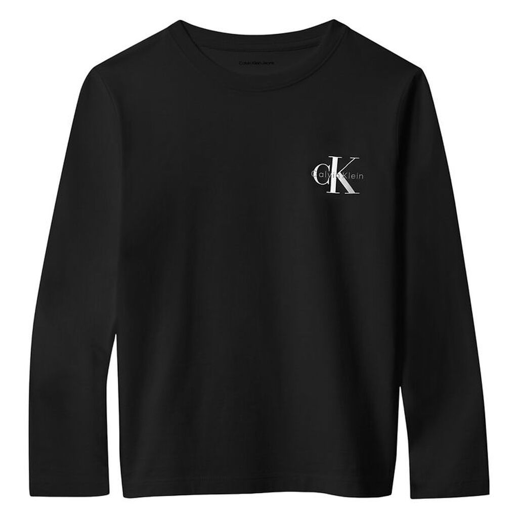 Calvin Klein Bluse - Chest Monologo - CK Black