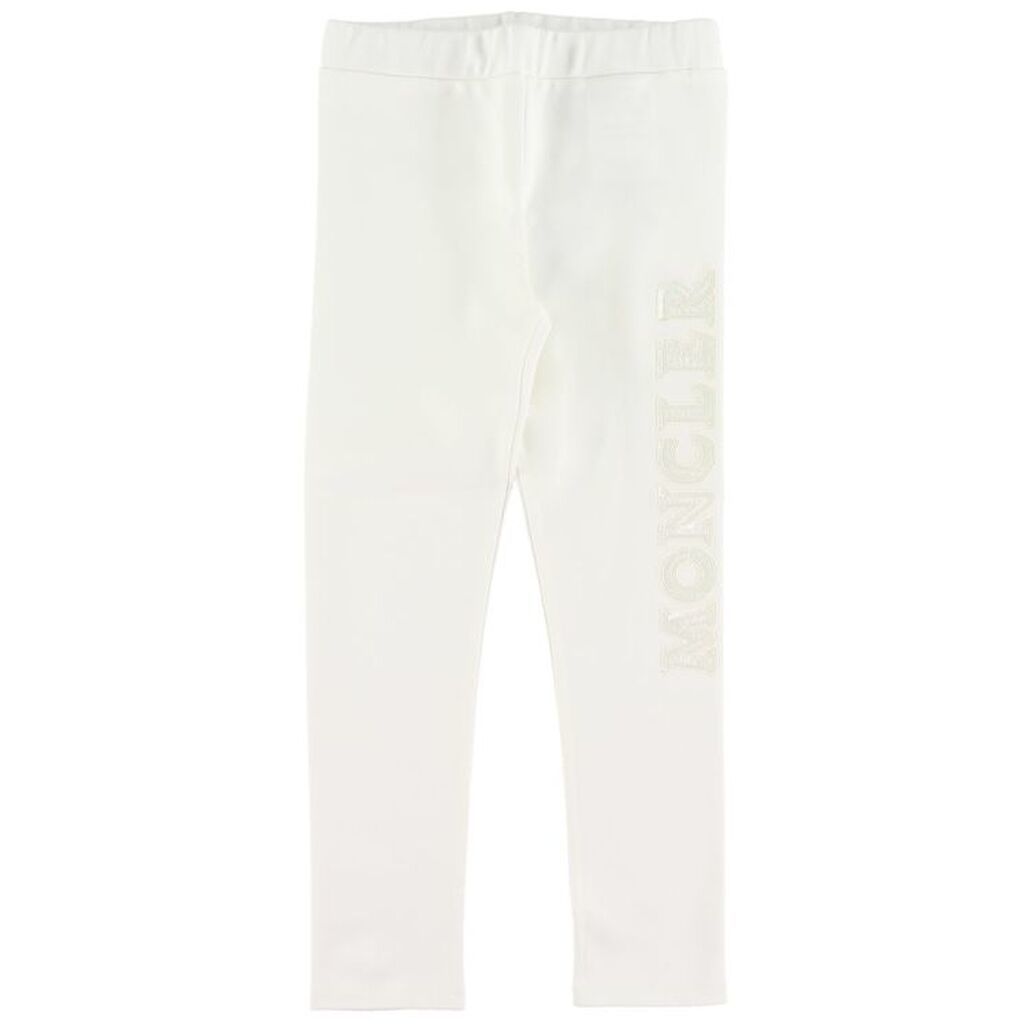 Moncler Leggings - Hvid m. Logo