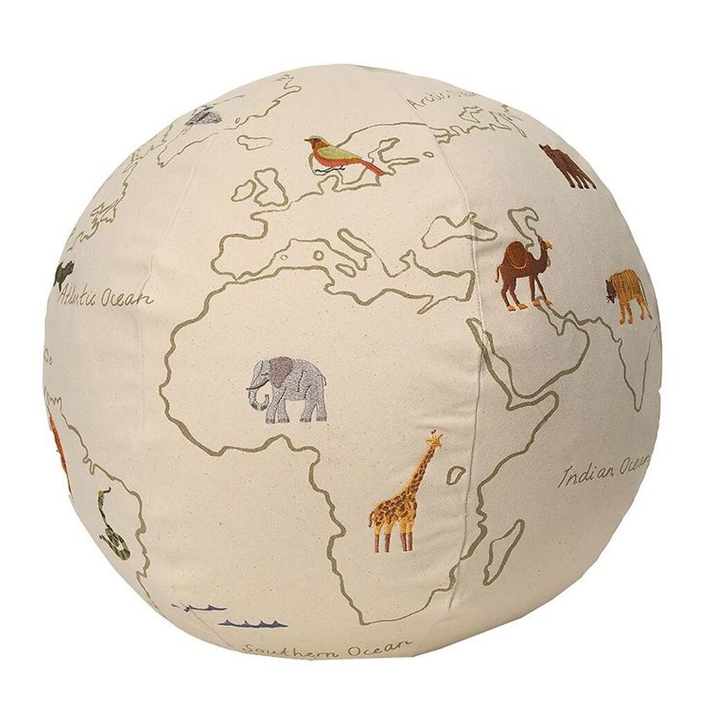 Ferm Living Puf - Verden - Ø50 cm - Off White