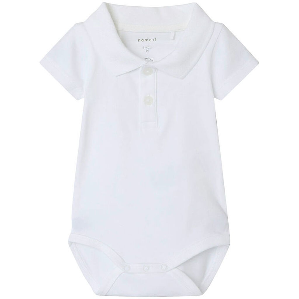 Name It Polo Body K/Æ - NbmHolger - Bright White