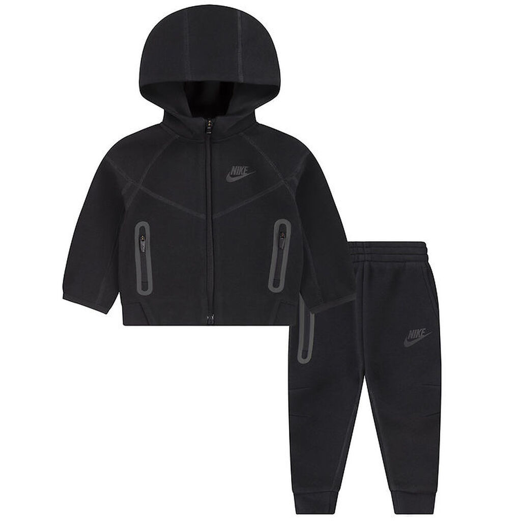 Nike Sweatsæt - Tech - Cardigan/Sweatpants - Sort