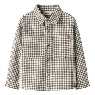 Lil' Atelier Skjorte - NmmTallula - Shitake/Hvidterner