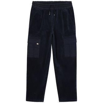 BOSS Fløjlsbukser - Navy