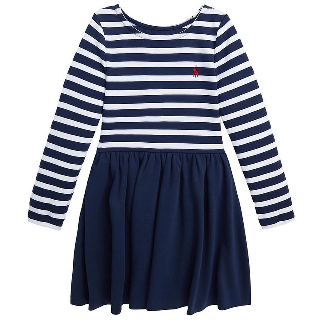 Polo Ralph Lauren Kjole - Newport Navy m. Hvid