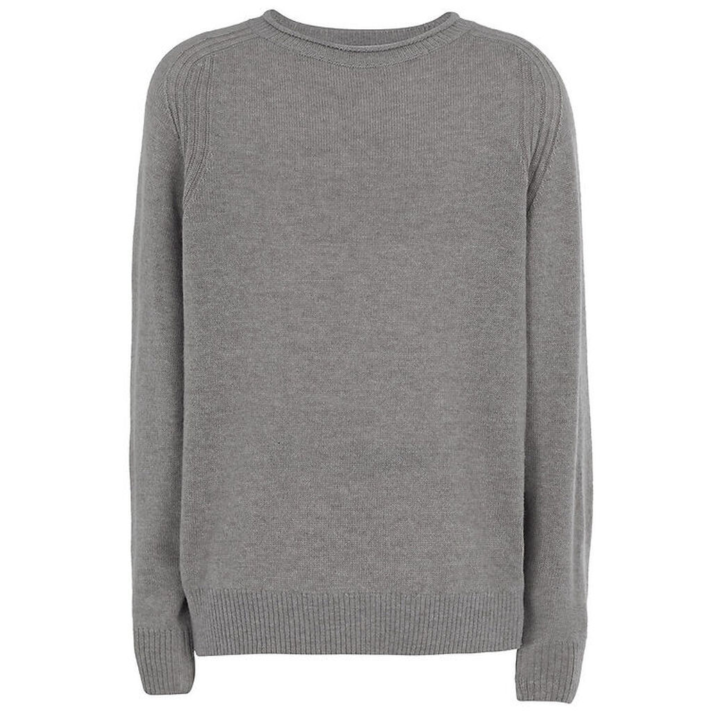 Emporio Armani Bluse - Viskose/Uld - Gråmeleret m. Navy