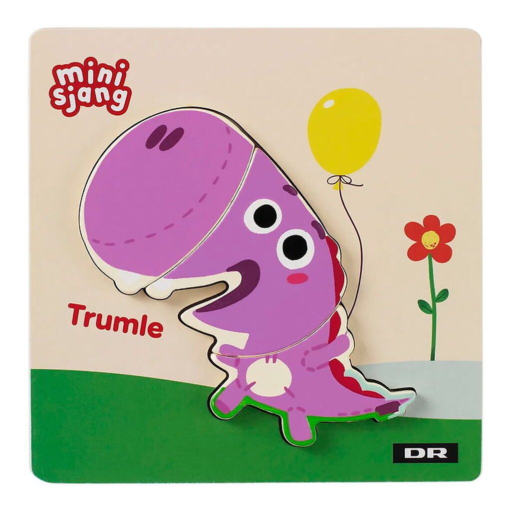 DR Træpuslespil - 3 Brikker - Trumle
