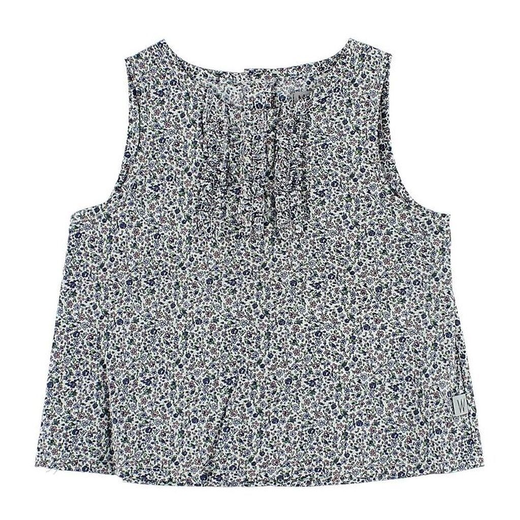 Wheat Top - Hvid m. Miniblomster