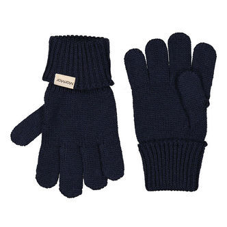 MarMar Handsker - Uld/Bomuld - Strik - Aske - Ink