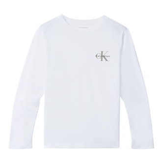 Calvin Klein Bluse - Chest Monologo - Bright White