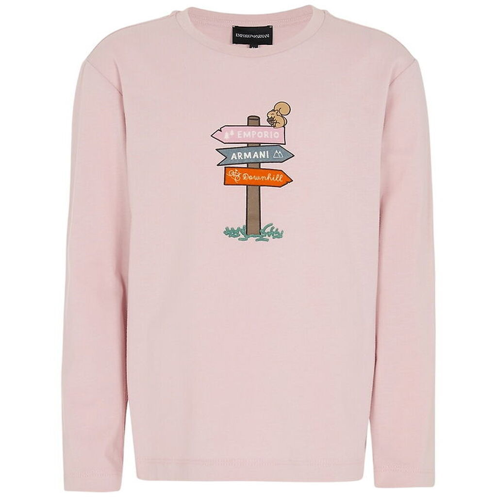 Emporio Armani Bluse - Burnished Lilac m. Print