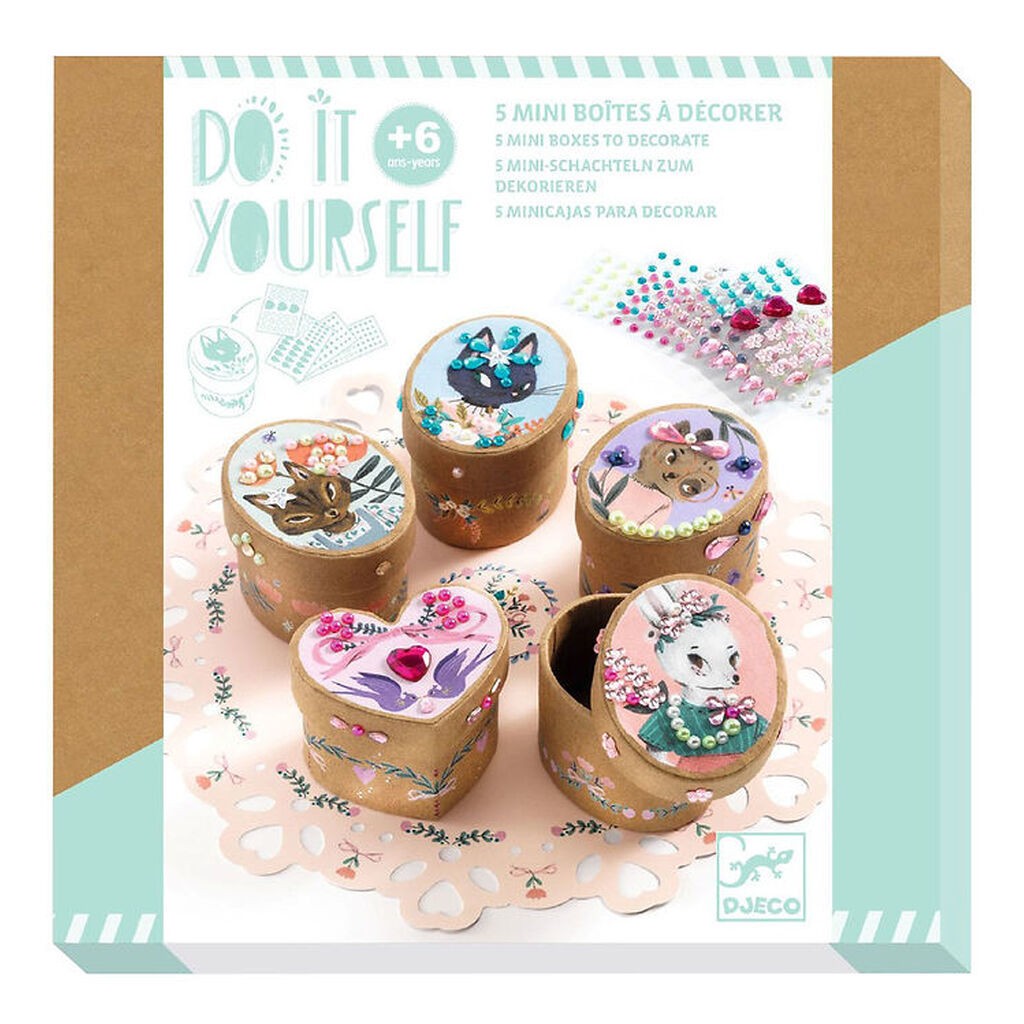 Djeco Kreasæt - DIY - 5 Mini Æsker
