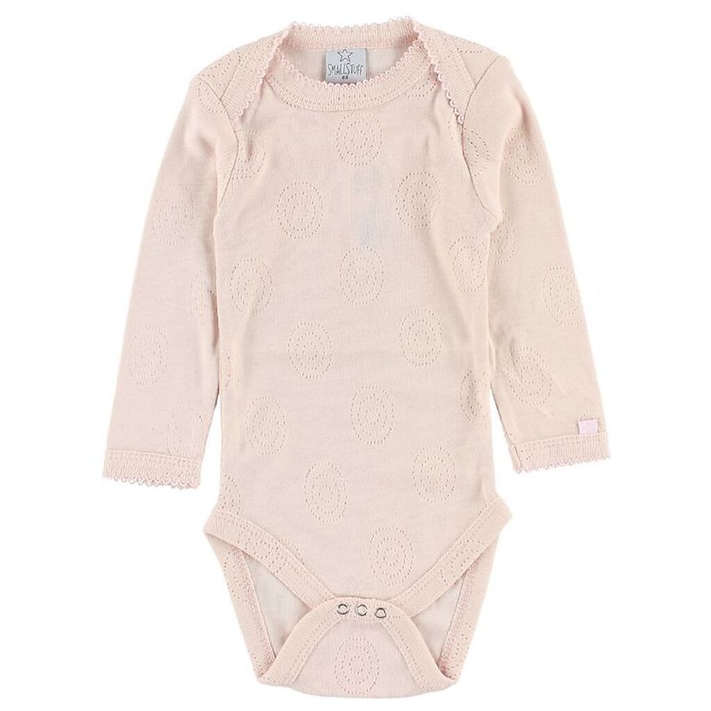 Smallstuff Body - L/Æ - Rosa m. Hulmønster
