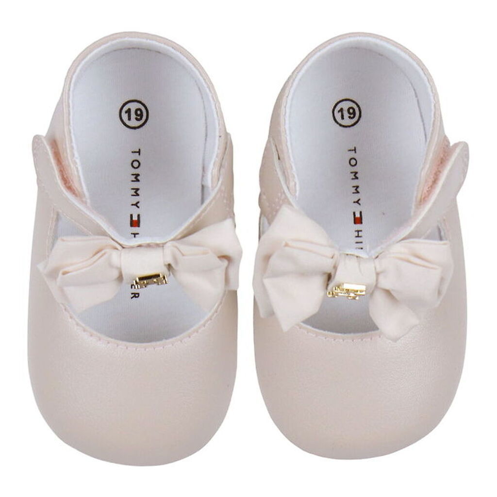 Tommy Hilfiger Ballerina Hjemmesko - Nude/Sløjfe
