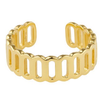 Design Letters Ring - Link Together - Guld
