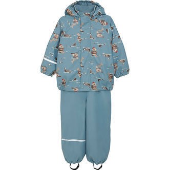 CeLaVi Regntøj m. Fleece - Smoke Blue