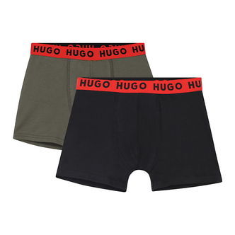 HUGO Boxershorts - 2-pak - Sort/Armygrøn