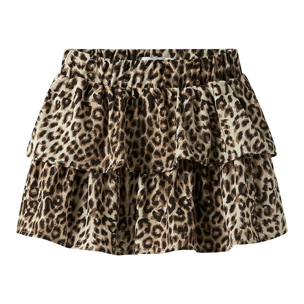 Name It Nederdel - NkfVinaya - Noos - Black/Leopard AOP