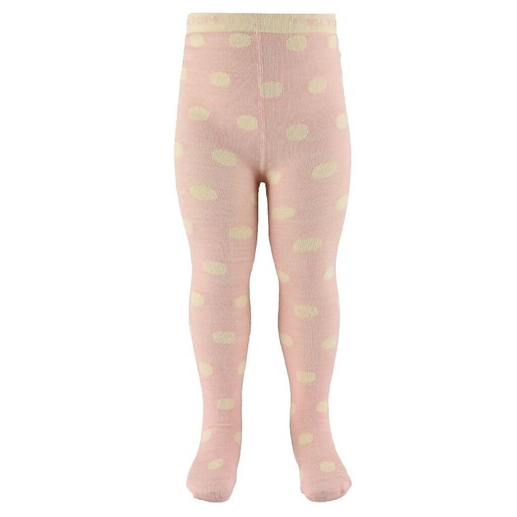 Melton Strømpebukser - Uld/Bomuld - Lyserød
