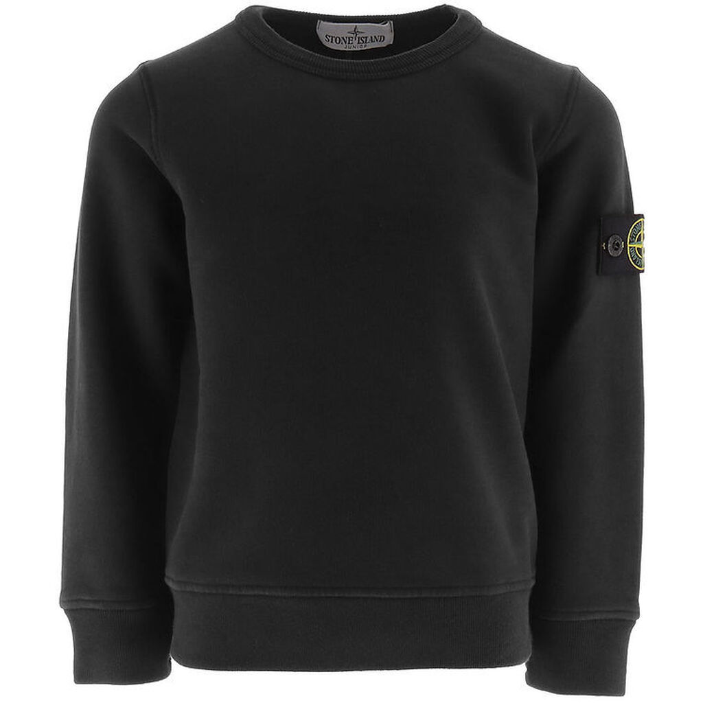 Stone Island Sweatshirt - Sort m. Logo