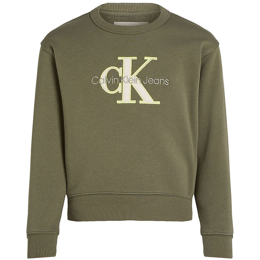 Calvin Klein Sweatshirt - Outlined Mono Relaxed - Dusty Olive