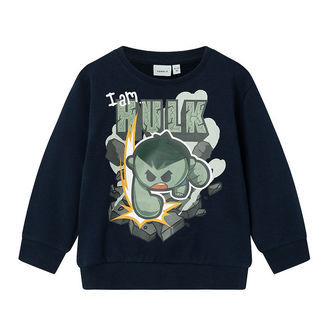 Name It Sweatshirt - NmmAlstair Hulk - Dark Sapphire