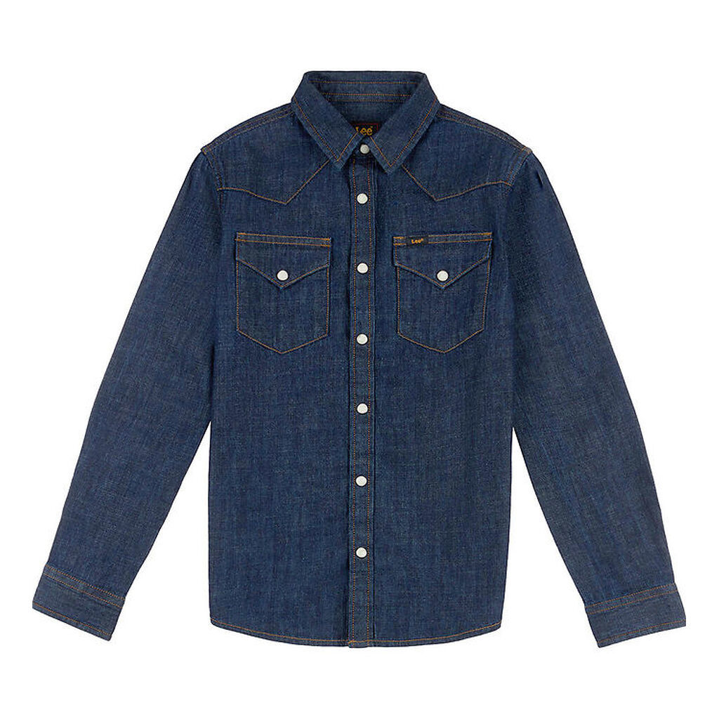 Lee Skjorte - Denim - Western - Mid Wash