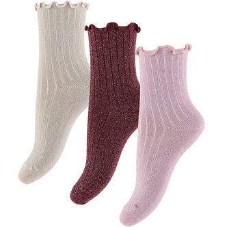Name It Strømper - 3-pak - Rib - Glimmer - NbfRosie - Keepsake L