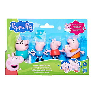 Gurli Gris Legetøjsfigurer - 4 stk. - Peppa's Family Of Five