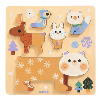 Djeco Puslespil - WoodyStack