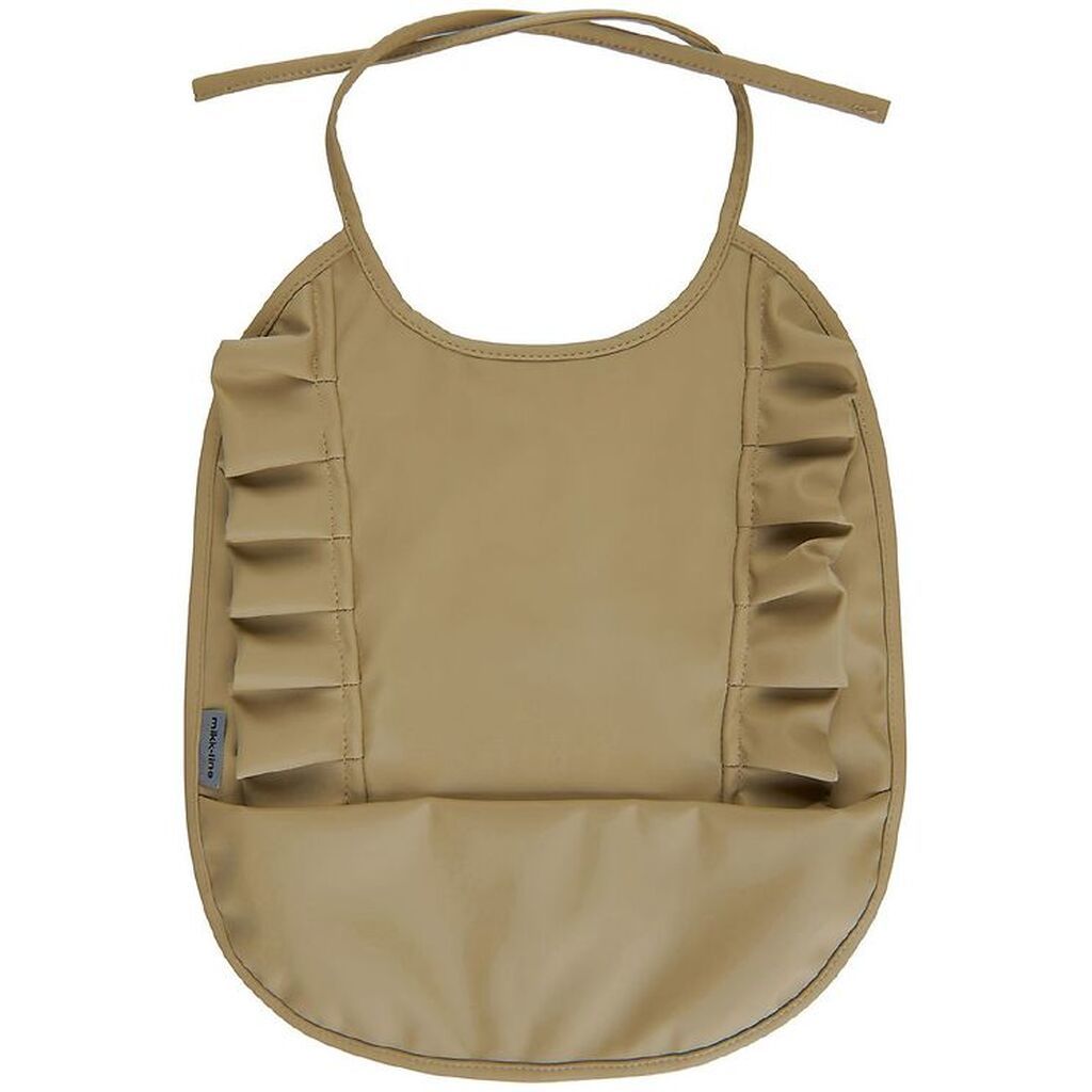 Mikk-Line Hagesmæk - PU - Olive Gray m. Flæser