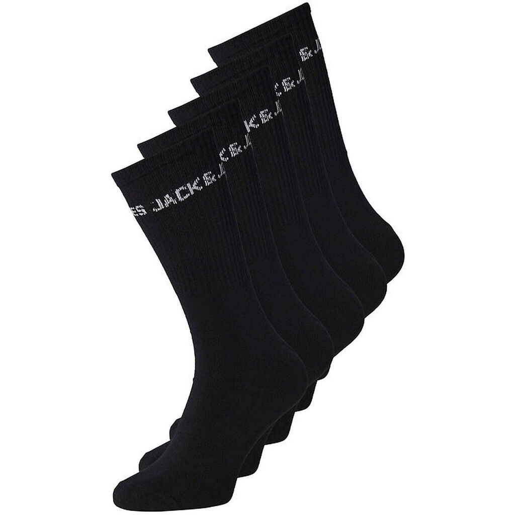Jack & Jones Strømper - JacBasic Tennis - 5-Pak - Sort