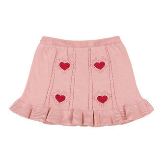 Konges Sløjd Nederdel - Strik - Soleil - Silver Pink